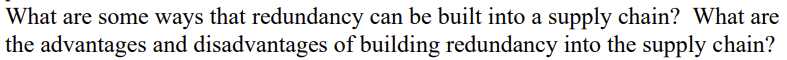 What are some ways that redundancy can be built into a