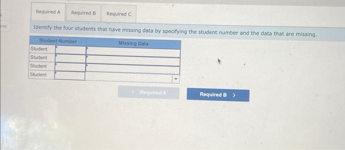 student number and the data that are missing. Pathfinder College is a