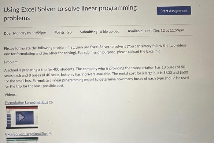 Please solve on excell spreadsheet makign shareable *Use excel solver to solve