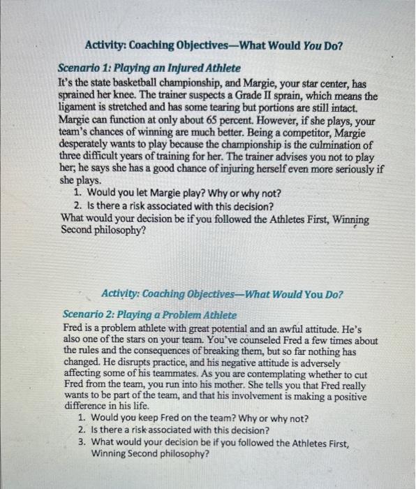 Academic Problems Kevin, one of the starters on your team, has been