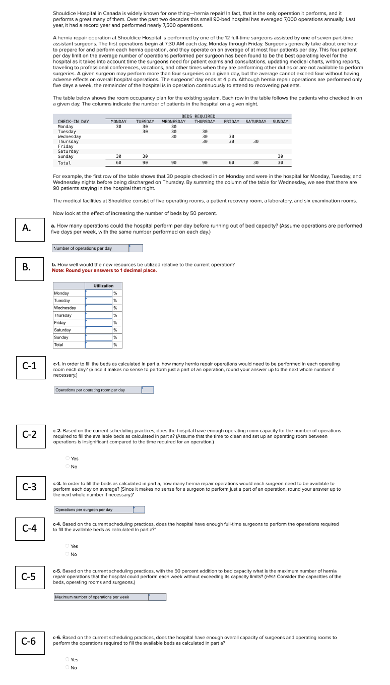 Please answer all parts (A, B, C1, C2, C3, C4, C5, C6).
