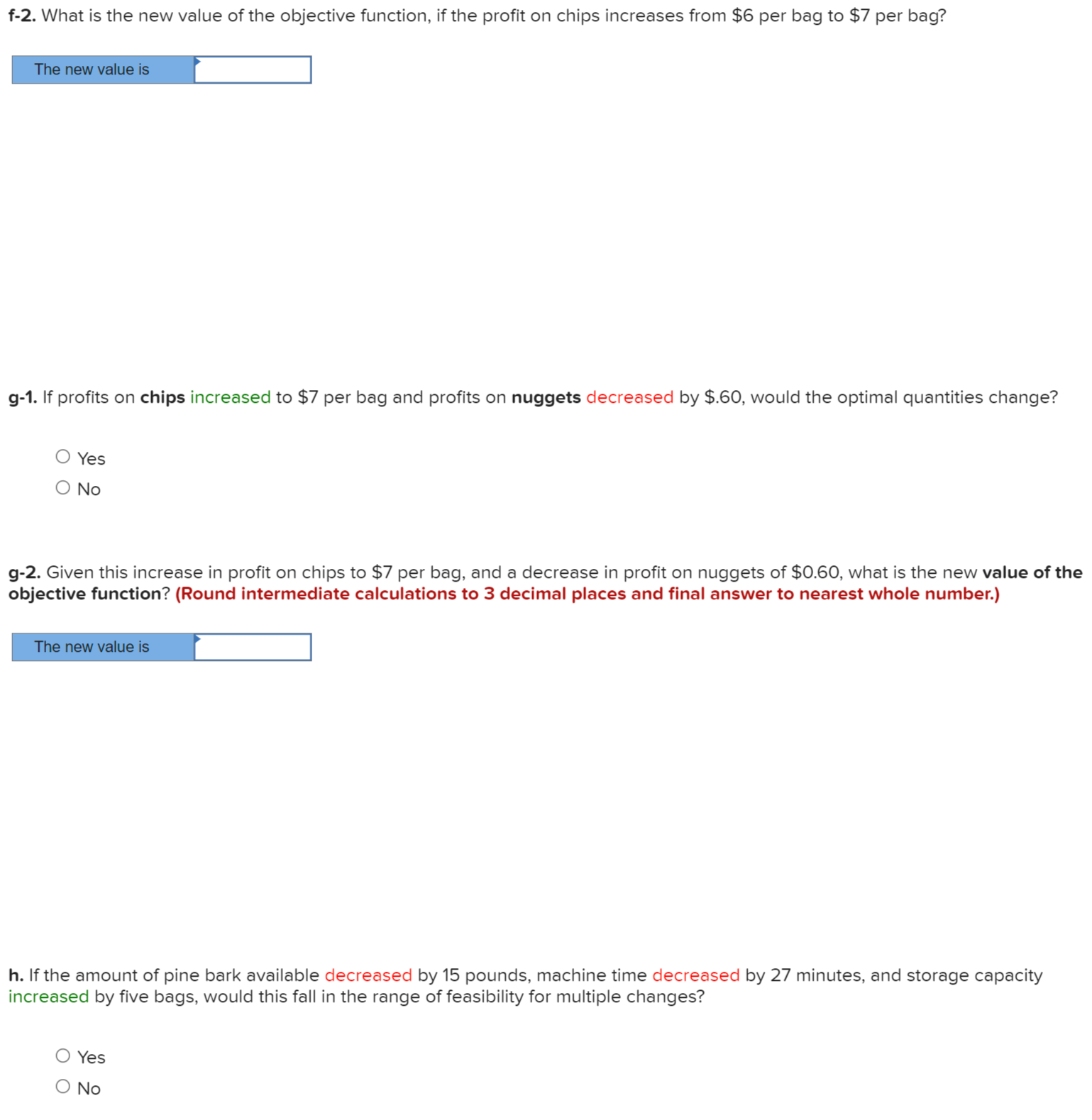 mulch: nuggets (x1), mini-nuggets (x2), and chips (x3). The process requires pine