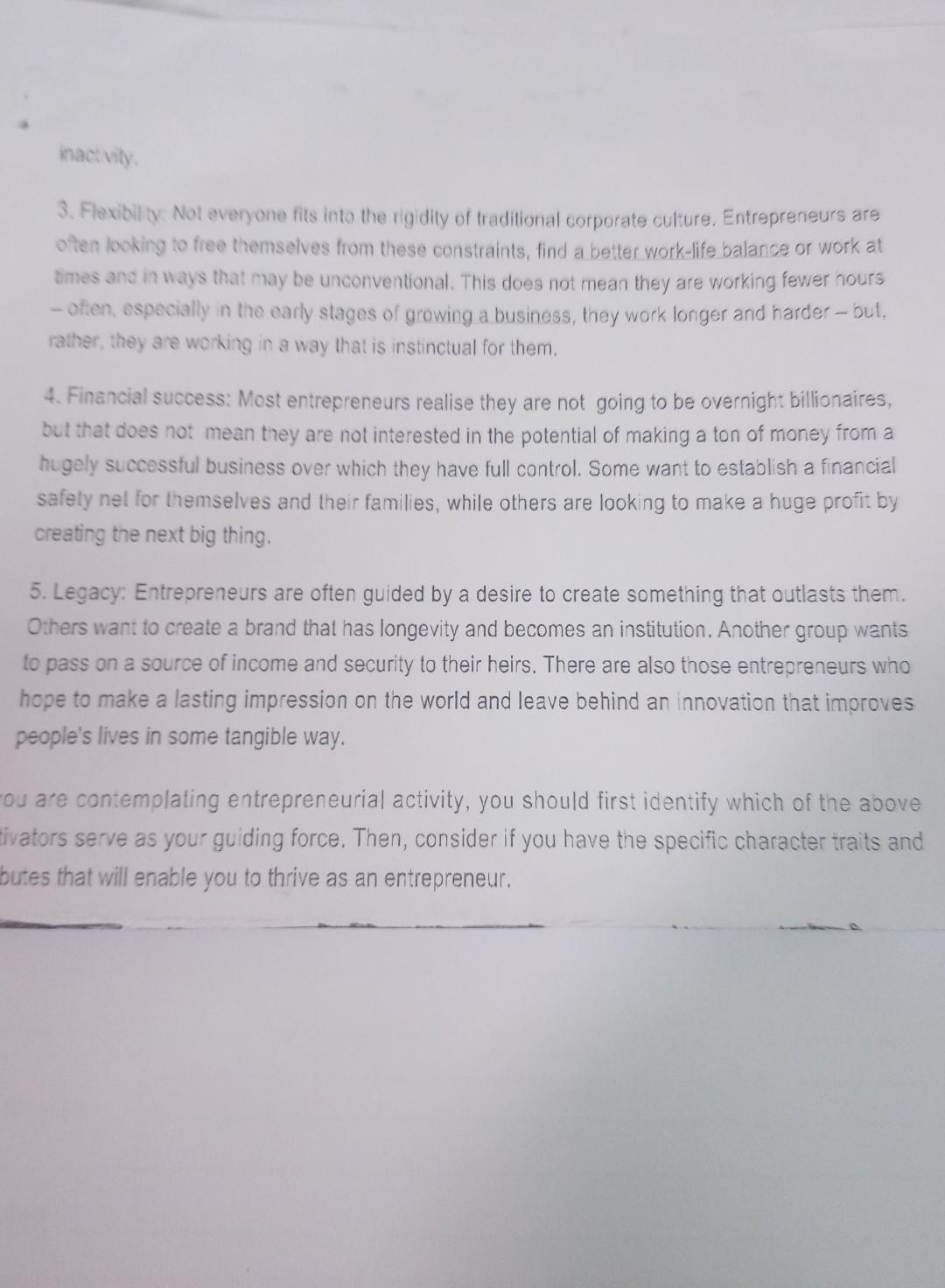 What does it mean to be an entrepreneur? The road to entrepreneurship