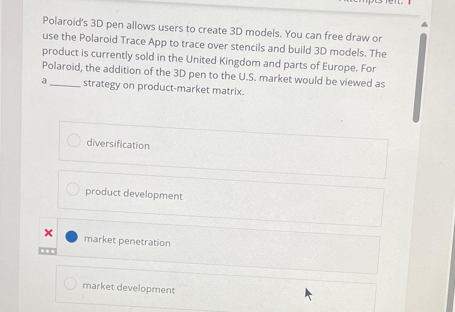  Polaroid's 3D pen allows users to create 3D models. You can