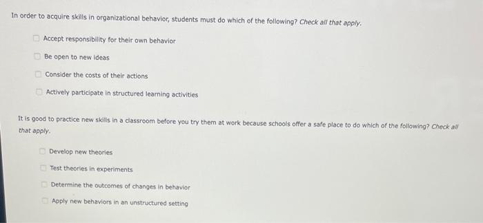 behavior. Identify the order in which the steps are usually taken. Use