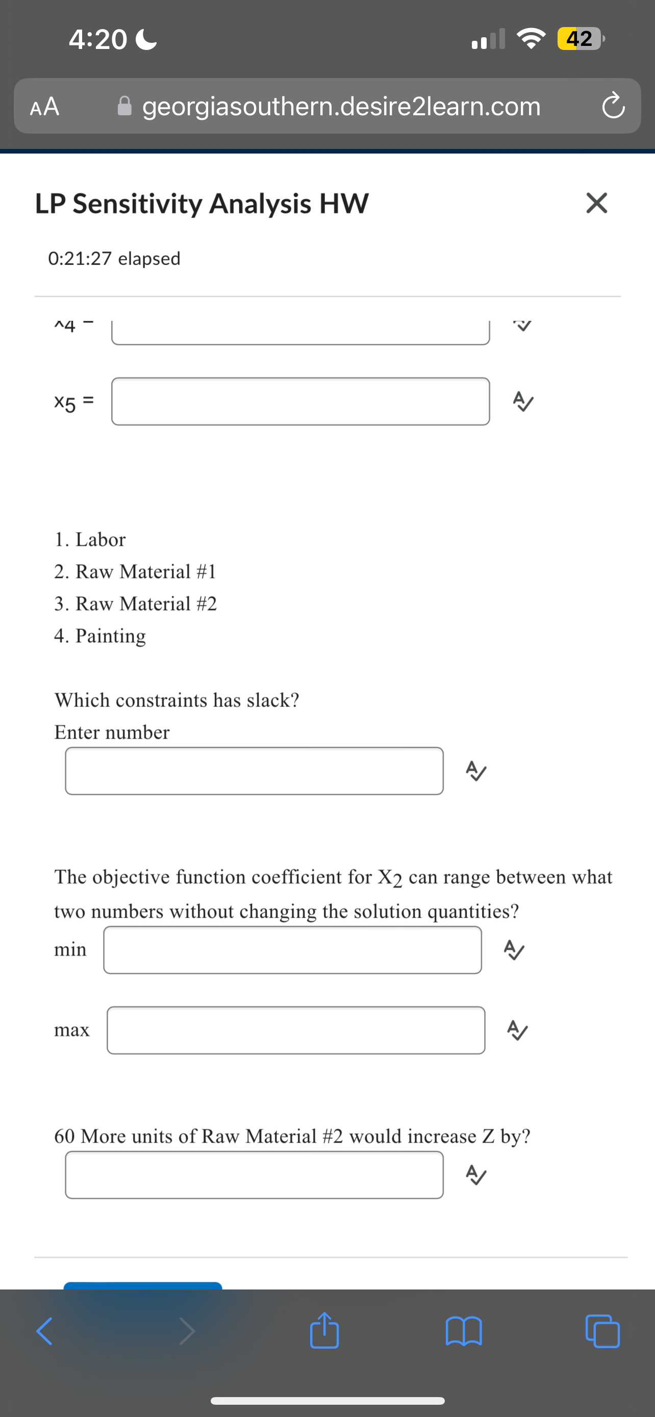  MaxZ=10x1+20x2+7x3+30x4+12x5 ST 3x1+4x2+x3+4x4+4x53,200 Labor 20x1+15x2+8x3+15x4+10x512,000 Raw Material #1 10x1+20x2+5x3+22x4+8x512,000 Raw Material