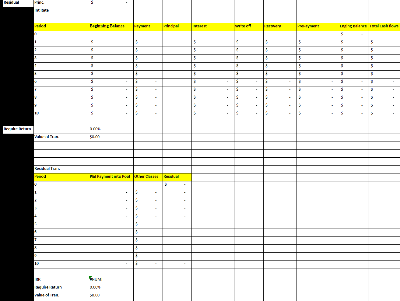 maturity date plus all recoveries from a foreclosure sale, if any. At