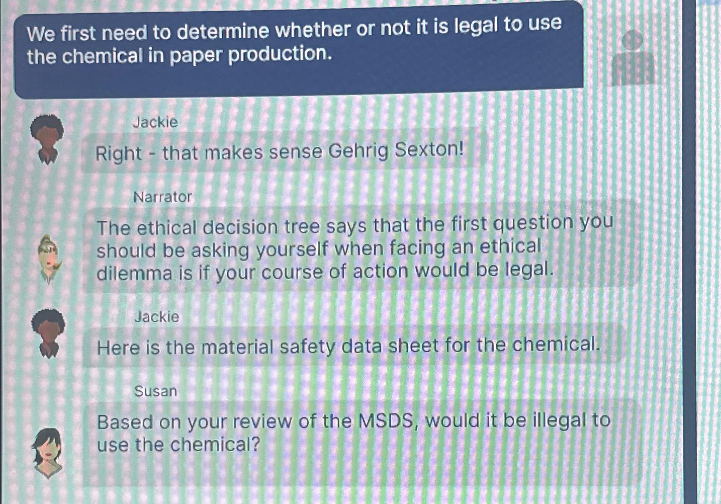  We first need to determine whether or not it is legal