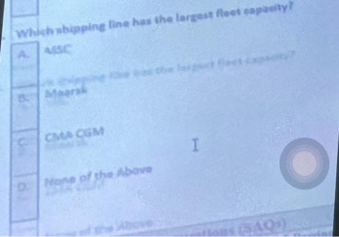  Whichabippine line has the laraane fleet eapacity