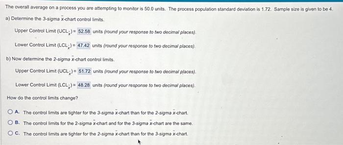  The overall average on a process you are attempting to monitor