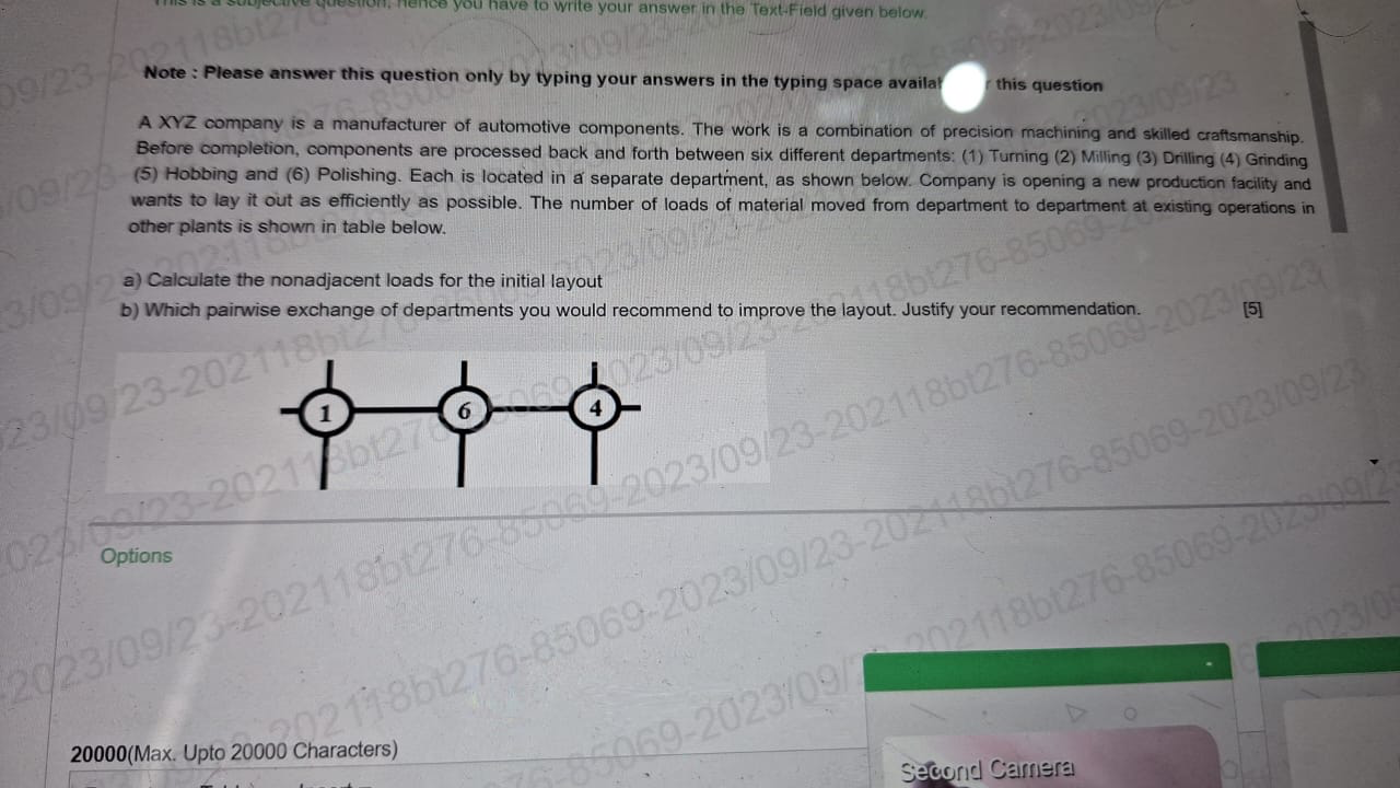  Note: Please answer this question only by typing your answers in