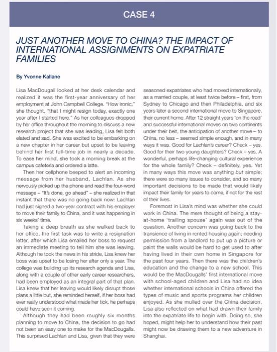 THIS IS FOR INTERNATIONAL HUMAN RESOURCE MANAGEMENT, PLEASE READ THE CASE STUDY