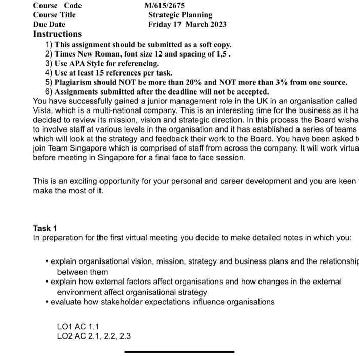  Instructions 1) This assignment should be submitted as a soft copy.