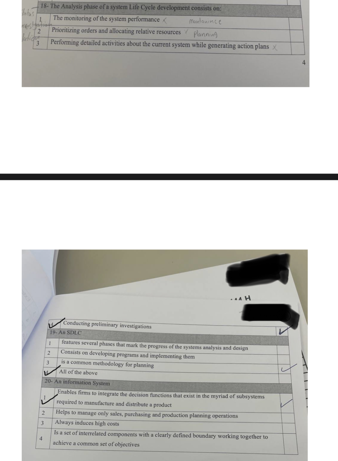 can you answer it with an explanation (PROCESS INFORMATION SYSTEM) 