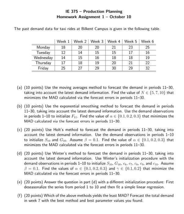 solve them a to g and write the formulas that you used