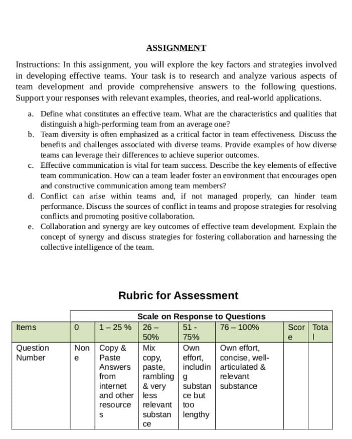  ASSIGNMENT Instructions: In this assignment, you will explore the key factors