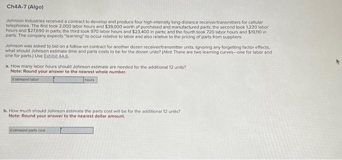  Johnson industries received a contract to develop and produce four high-intensity