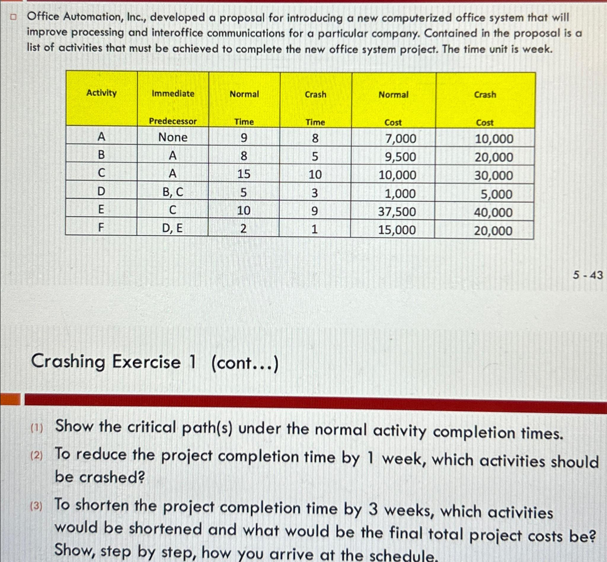  improve processing and interoffice communications for a particular company. Contained in