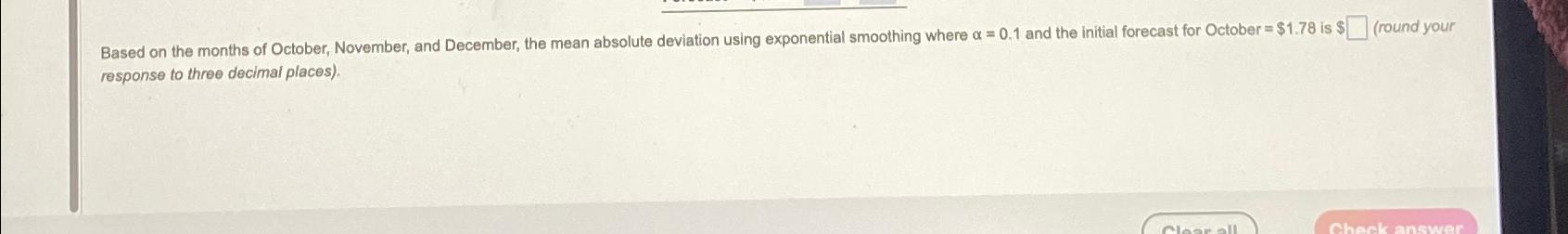  response to three decimal places). 