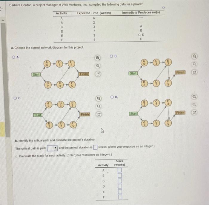  Barbara Gordon, a project manager at Web Ventures, Inc, compled the
