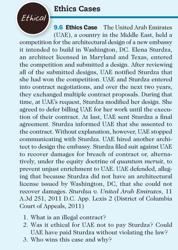 Could you please answer the questions at the bottom Ethics Cases