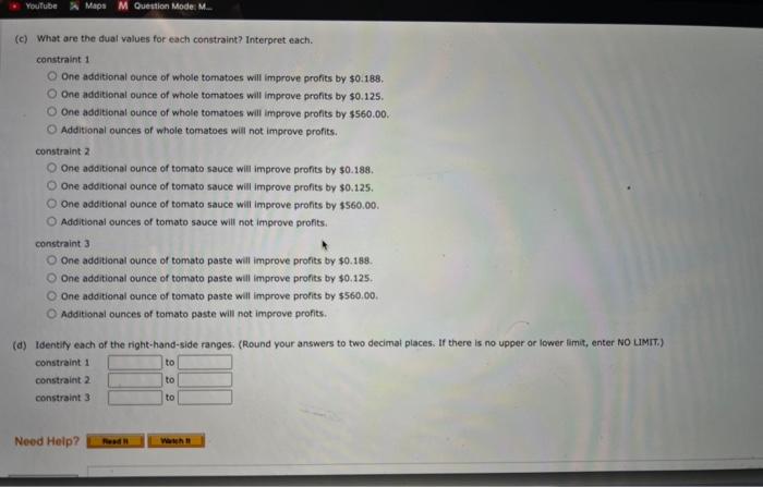 model is decreased by $2 per unit, and the profit for the