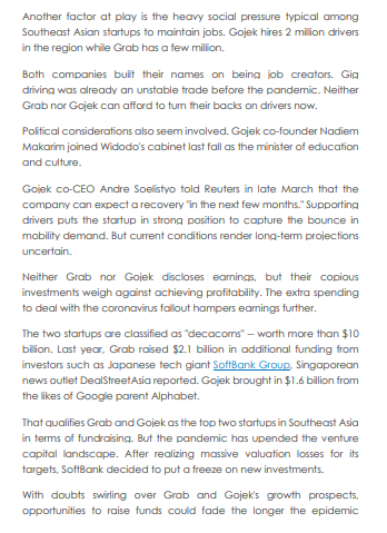 gig drivers afloat Southeast Asia ride-halers scramble to maintain fleet for postpandemic