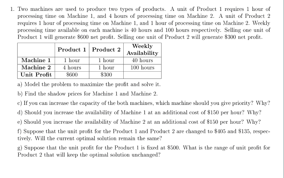 operations research want a full steps prefers hand write or type don't