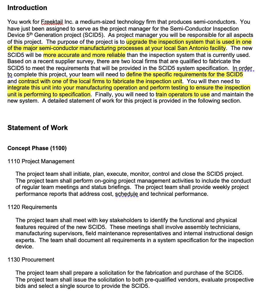 please complete the chart will rate Introduction You work for Ereektail Inc.