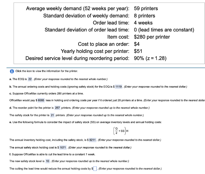  Can someone please explain how to calculate part e? and part