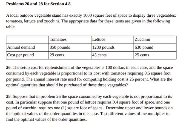 PLEASE ANSWER USING LANGRAGE MULTIPLIERS, IF YOU USE EXCEL SHOW WORK! A