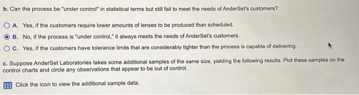 of the A2,D3, and D4 constants. a. X is (Enter your response