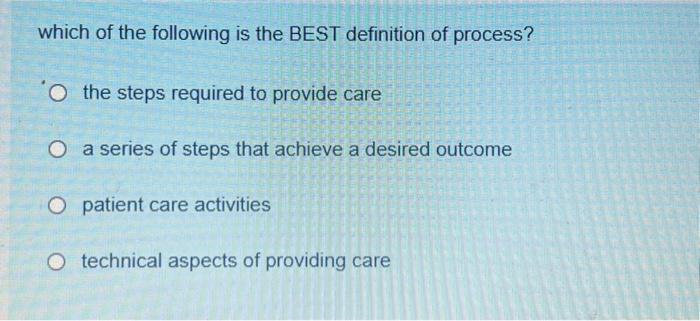 patient or his family of care is safety continuity availability respect/caring the