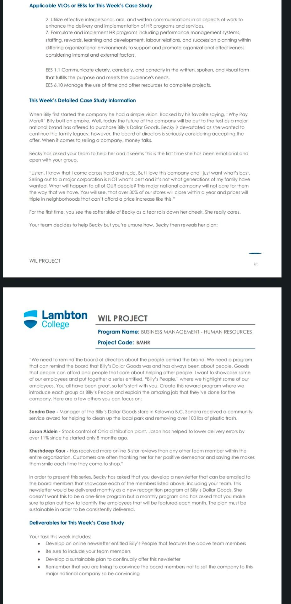  Applicable VLOs or EESs for This Week's Case Study 2. Utiilize