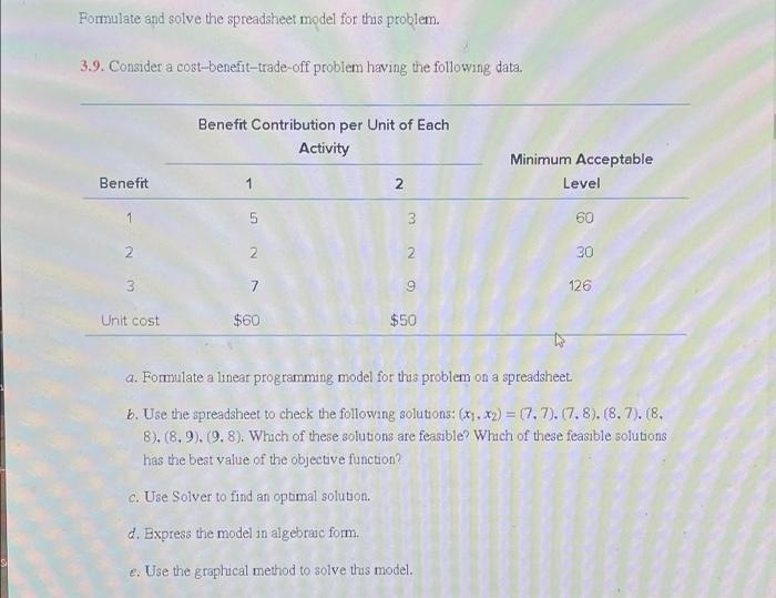 Can you please solve this question on just by using Excel. Thank