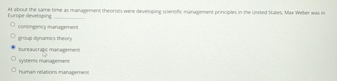  At about the same time as management theorists were developing scientific