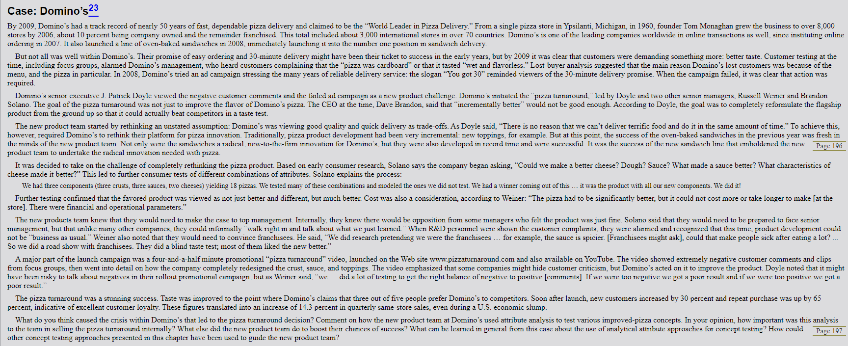  From Chapter 7, what are the key considerations in concept testing