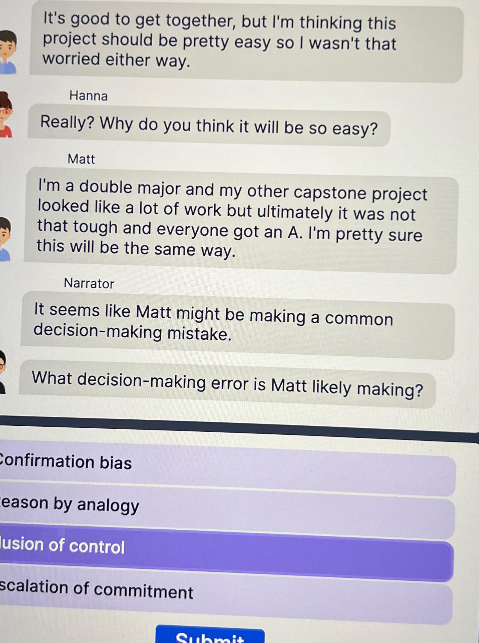  It's good to get together, but I'm thinking this project should