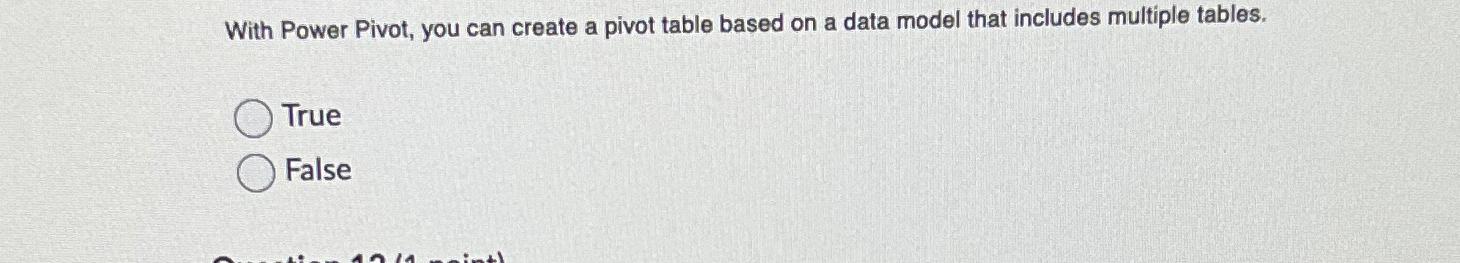  With Power Pivot, you can create a pivot table based on