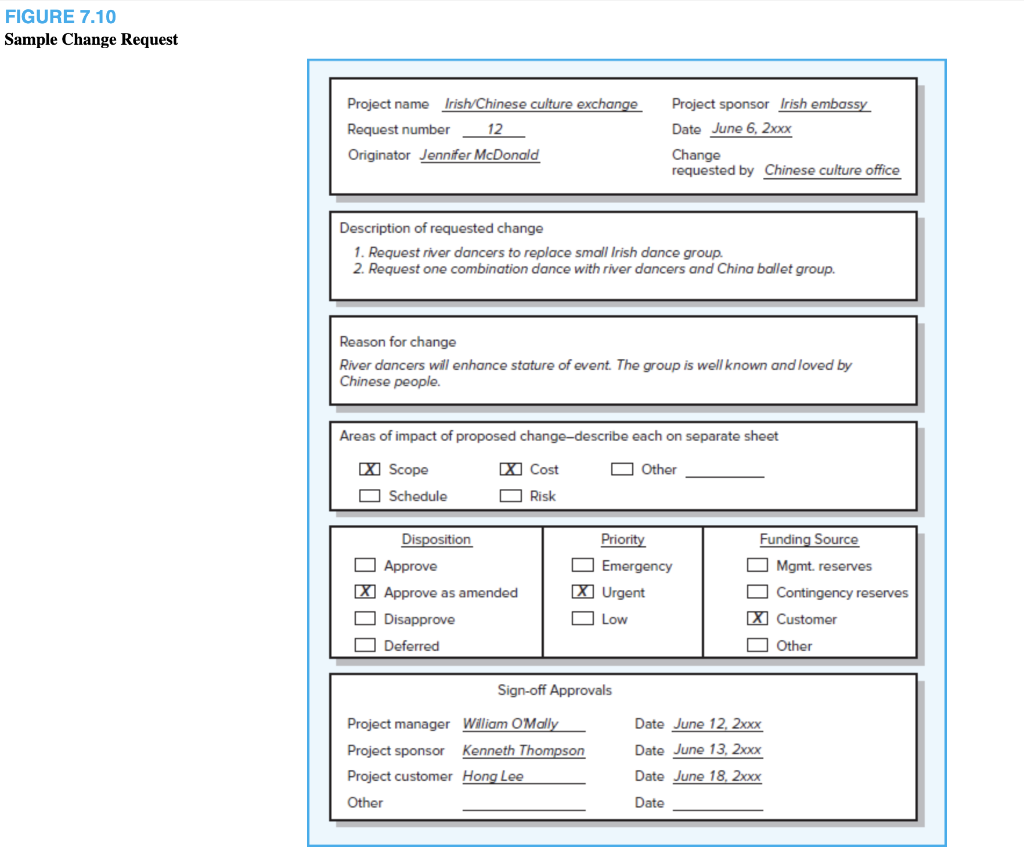 (like Figure 7.8). Step 4: Create a simple Change Request Form (like