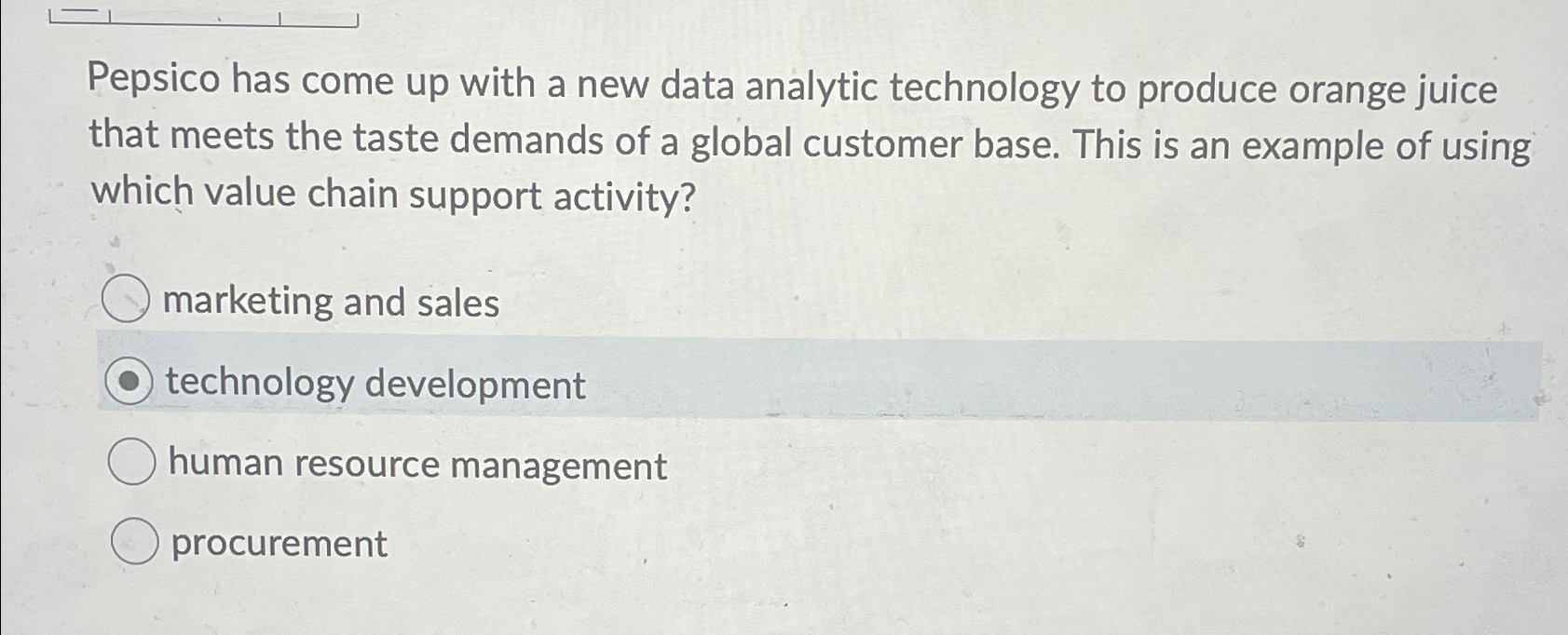  Pepsico has come up with a new data analytic technology to