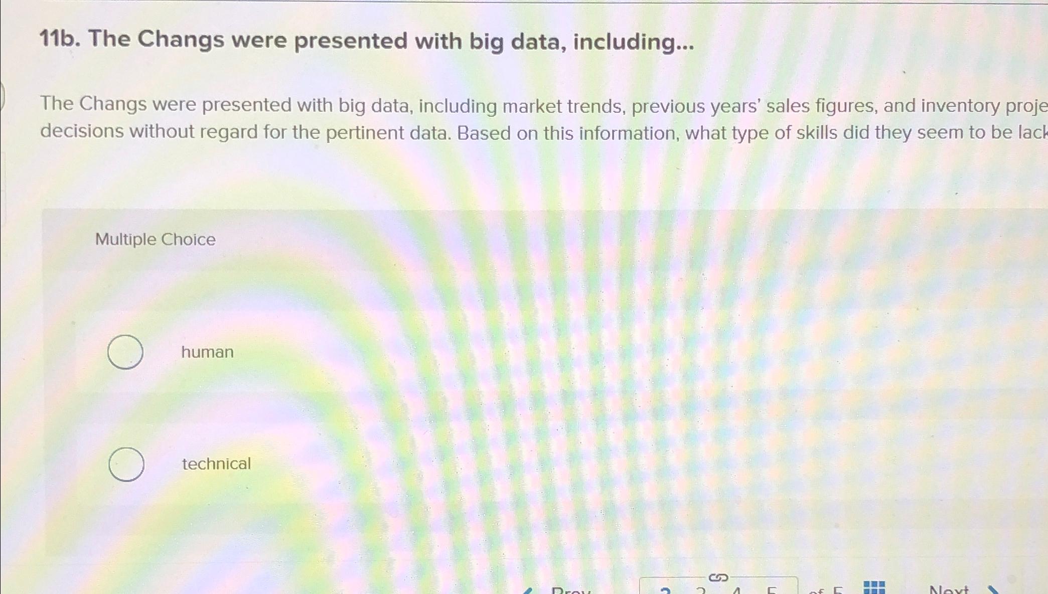 11b. The Changs were presented with big data, including... The Changs