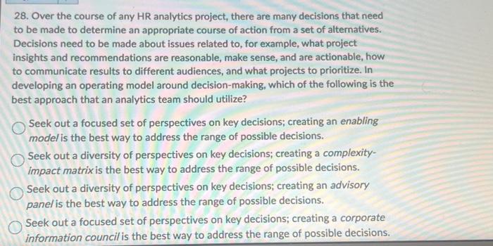 maintain their ongoing relevance to the business, they must ensure that their