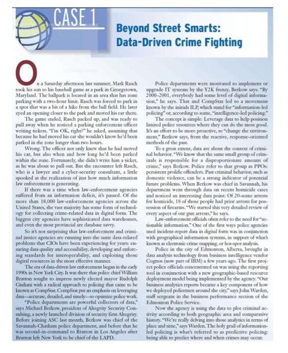  Read the case and answer the case study question 3. You