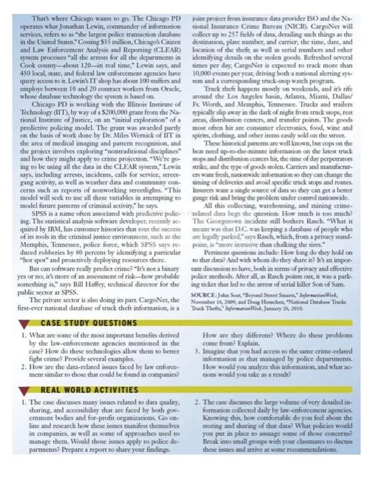 should write more than 150 words in your answer. Beyond Street Smarts: