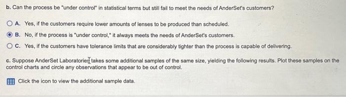 response rounded to three decimal places.) Lower Control Limit (LCLx)=3.654. (Enter your
