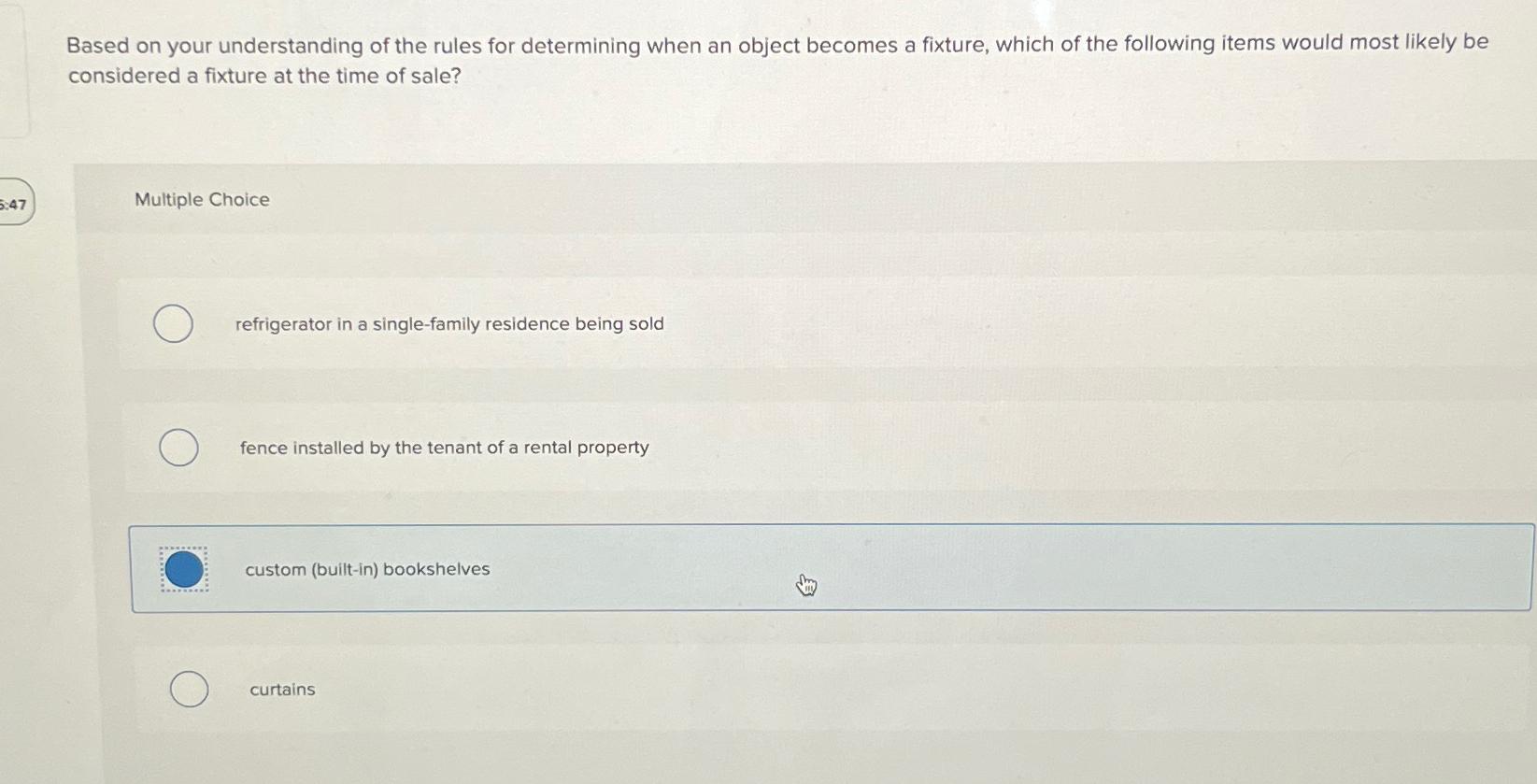  Based on your understanding of the rules for determining when an