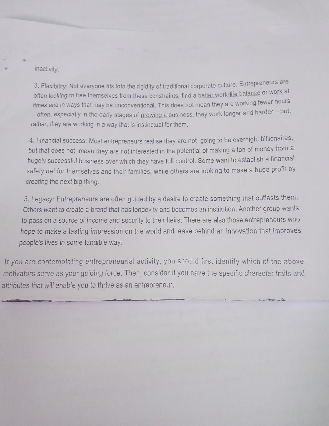 What does it mean to be an entrepreneur? The road to entrepreneurship