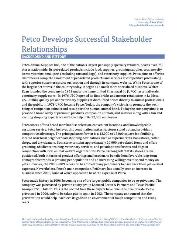 Read the case below and Identify 5 potential problems (What if?) and