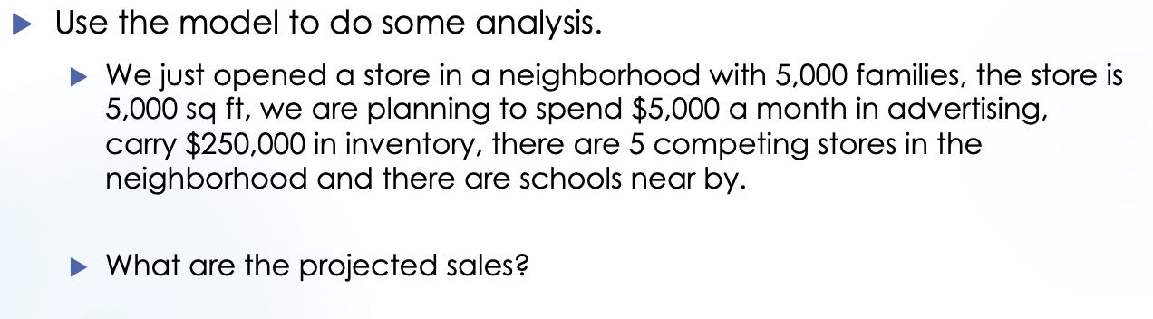 dollars 3 SQFT = number of square feet of floor display in